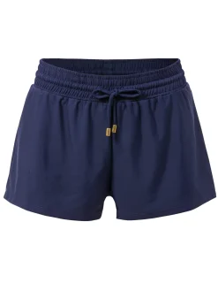 Badshorts Enfärgade Marinblå