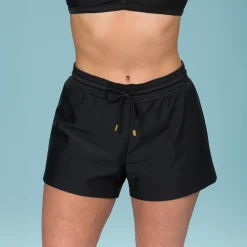 Badshorts Enfärgade Svart