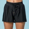 Badshorts Enfärgade Svart