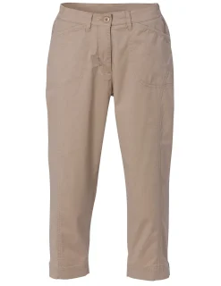 Beige cargo byxor capri
