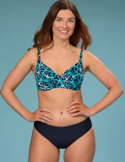 Bikini-bh med bygel i turkos