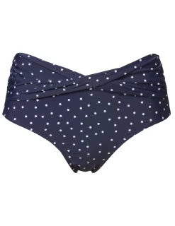 Bikinitrosa Dotty Midi Marinblå