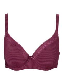 Bygel-Bh Laila Spets Jacquard Bourdeaux