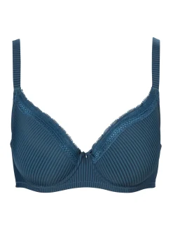 Bygel-Bh Laila Spets Jacquard Petrol