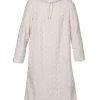 Fleeceklänning Cosy Off-white
