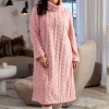 Fleeceklänning Cosy Rosa