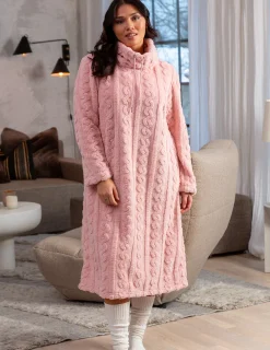 Fleeceklänning Cosy Rosa