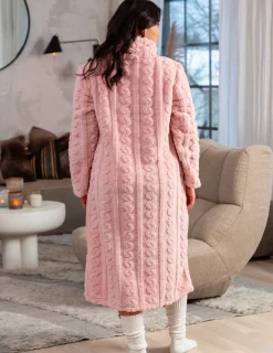 Fleeceklänning Cosy Rosa