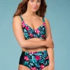 Färgglad bikini-bh med bygel