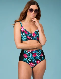 Färgglad bikini-bh med bygel