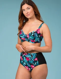 Färgglad bikini-bh med bygel