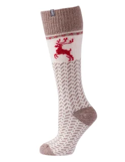 Knästrumpa Ull Off-white 1-pack