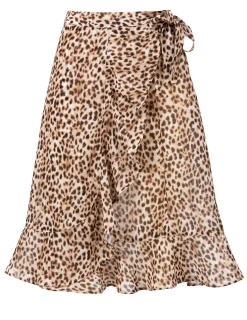 leopardmönstad strandkjol