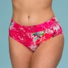 Mönstrad bikinitrosa i rosa