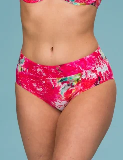 Mönstrad bikinitrosa i rosa