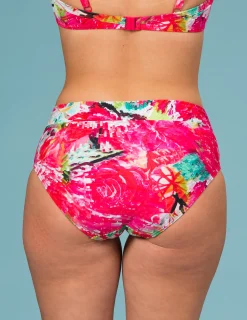 Mönstrad bikinitrosa i rosa