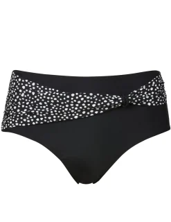 Mönstrad bikinitrosa i svart/vitt