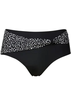 Mönstrad bikinitrosa i svart/vitt