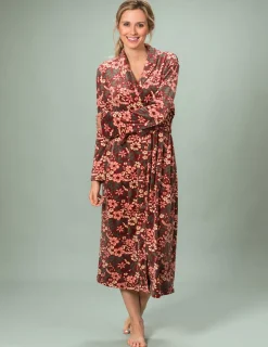 Morgonrock silkfleece Flora