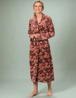 Morgonrock silkfleece Flora
