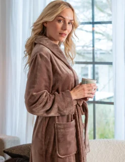 Morgonrock silkfleece nougat