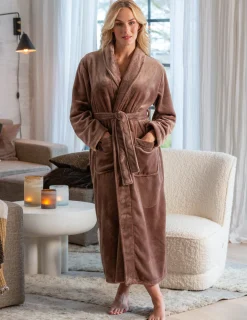 Morgonrock silkfleece nougat