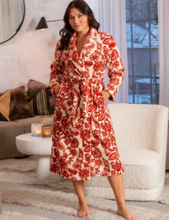 Morgonrock silkfleece Paisley