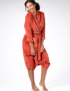 Morgonrock Silkfleece Terrakotta