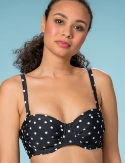 Polkadot bikini bh avtagbara axelband