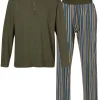 Pyjamas Herr Stripe Army