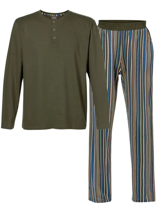 Pyjamas Herr Stripe Army
