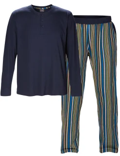 Pyjamas Herr Stripe Marinblå