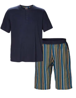 Pyjamas Herr Stripe Marinblå