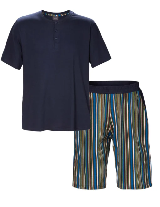 Pyjamas Herr Stripe Marinblå