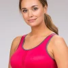 Röd/rosa sport-bh med bra stöd
