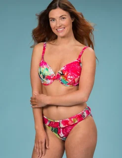 Rosa bikini-bh med bygel