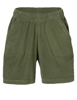 Shorts Stretchfrotté Armygrön