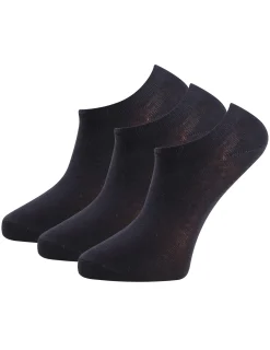 Sneakerstrumpa Enfärgad Svart 3-pack