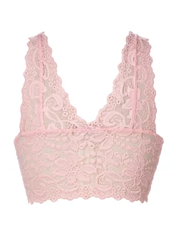 Spets Bh Utan bygel Rosa