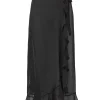 Strandkjol Omlott Chiffon Svart
