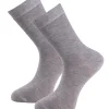 Strumpa Bambu Enfärgad Grå 2-pack
