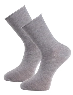 Strumpa Bambu Loose Grå 1-pack