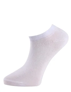Strumpa Bambu Sneaker Enfärgad Vit 2-pack