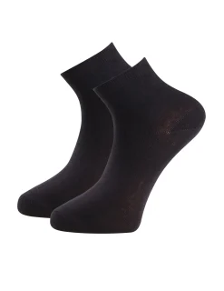 Strumpa Bomull Quarter Svart 2-pack