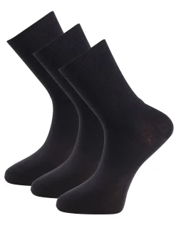 Strumpa Enfärgad Svart 3-pack