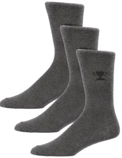 Strumpa Herr Bomull Grå 3-pack