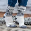 Strumpa Ullfrotté Stjärna Off-white