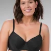 Svart bikini-bh med bygel