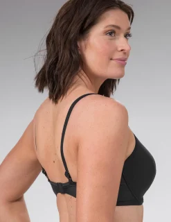 Svart bikini-bh med bygel