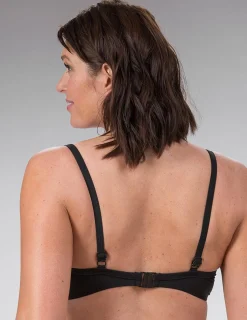 Svart bikini-bh med bygel